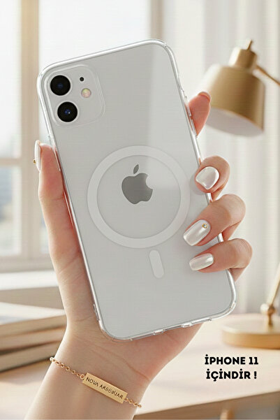 cepmoda iPhone "11" ŞEFFAF SARARMAZ MAGSAFE SLİM KAPAK/KILIF (iNce,Sert) - Ul...