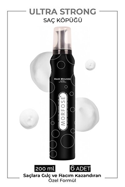 Morfose Extra Strong Köpük 200 ml 6 Adet