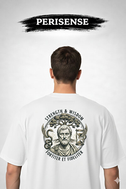 YRN COLLECTION Tricou oversize unisex din bumbac pieptănat premium, cu imprim...