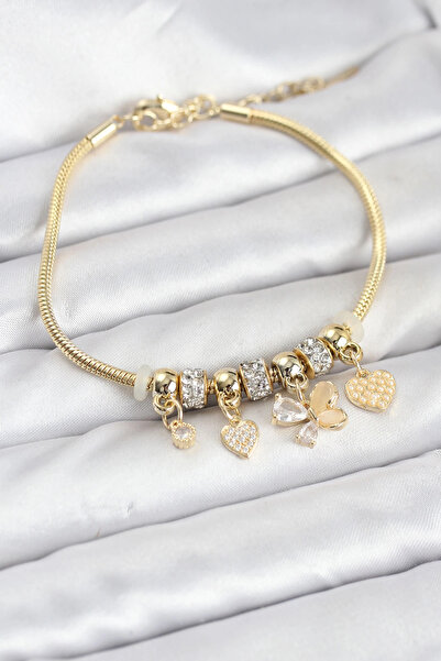 Najmaddin سوار نسائي ذهبي اللون بتصميم فراشة ساحر