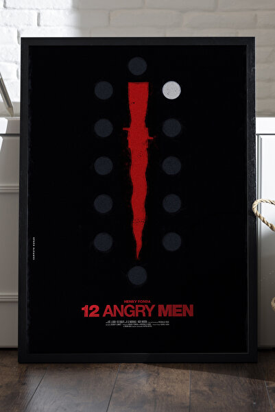 Duvarda Poster cu ramă din lemn neagră 12 Angry Men, pictură decorativă de pe...