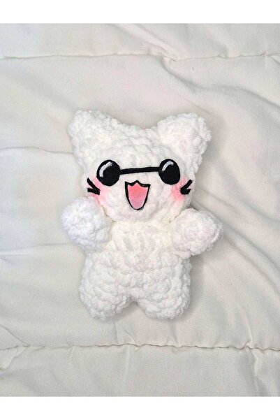 eklektis Jujutsu kaisen örgü gojo kedi Anahtarlık - çanta süsü