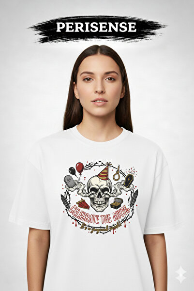 YRN COLLECTION Tricou oversize unisex din bumbac pieptănat premium, cu imprim...