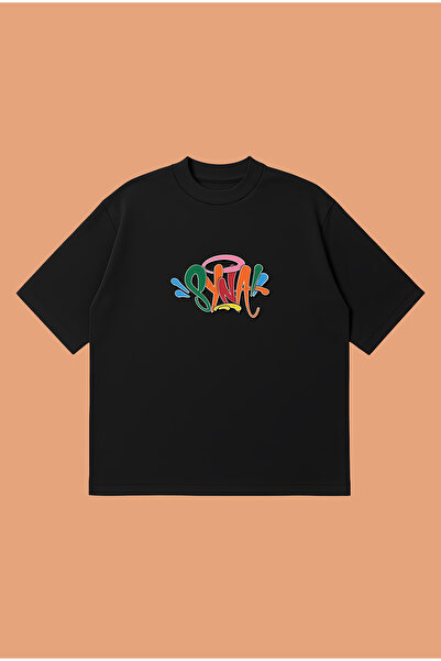 PURE POWER Synaworld Graffiti Boxy Fit Oversized Unisex Tshirt - Printed T-Sh...