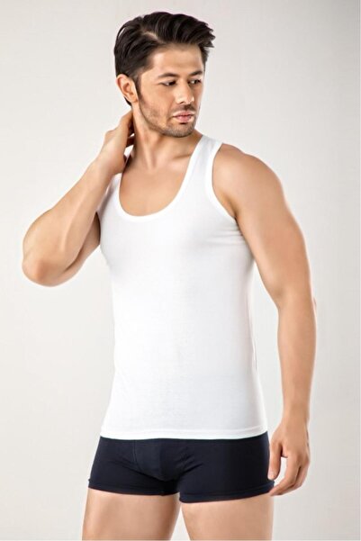 Gold Vitray Men's classic combed cotton tank top, 3 pieces