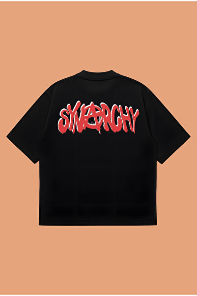 PURE POWER Synaworld Synarchy Boxy Fit Oversize унисекс тениска от 100% памук...