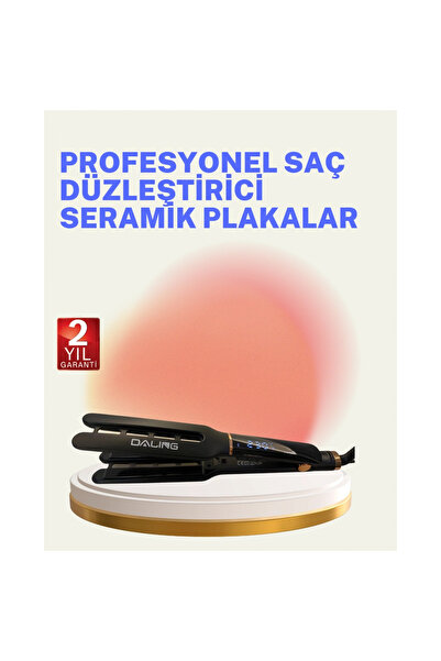 Epilons Hair Straightener with Ceramic Plates 230C Fast Heating 360 °   Cable