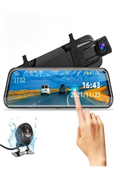 Smart Mirror Dash Cam Front and Rear with Dual Lens Parking Monitor Night Vision