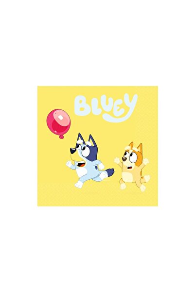 Anagram Set of 16 Bluey napkins 33x33 cm