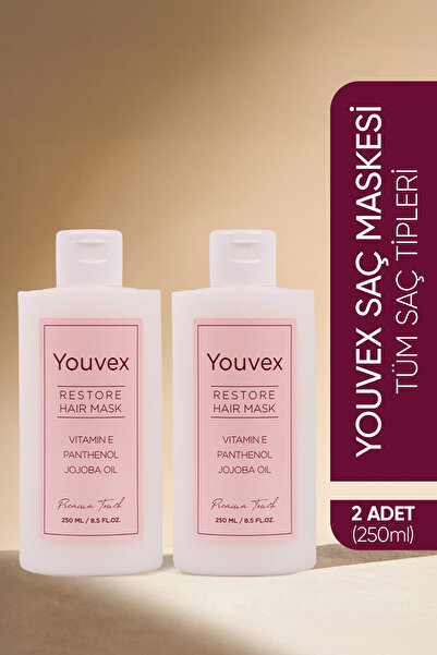 The Youvex Güçlendirici, Besleyici Ve Onarıcı Saç Bakım Kremi 250 ml 2 Adet A...