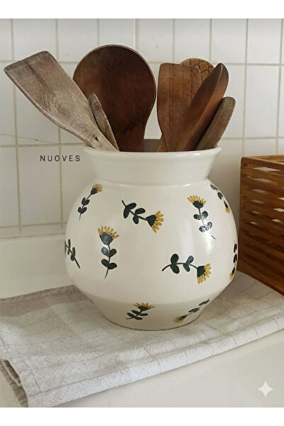 Nuoves Çiçek Desenli Dekoratif Kaşıklık