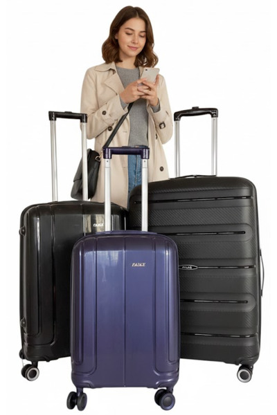 Atlas KIRILMAZ 3 ADET VALİZ BÜYÜK-ORTA-KÜÇÜK BOY