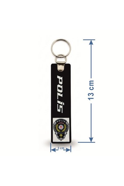Seyhan Askeri Malzeme Tpu Double-Sided Keychain - Police - Guardian of Peace and Security