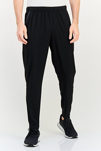 Skora Men Tapered Fit Training Trackpants, Black