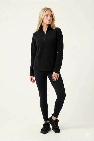 UNCİA OUTDOORS hanorac de damă cu guler înalt din țesătură polară