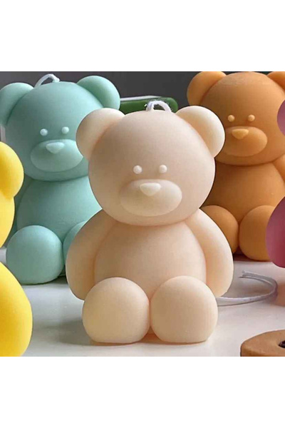 MILMATT Matrita de silicon, Milmatt, Model Ursulet, pentru lumanari, , 45 x 45 x 52 mm