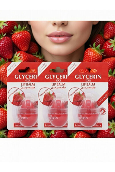 EXA 3 x 10g Strawberry Lip Balm Glycerin Pieces from AXA