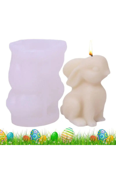 MILMATT Matrita de silicon, Milmatt, Model iepuras de Paste, pentru lumanari,...