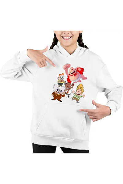 OEM Kids Girls Captain Underpants Hoodie All Gang Epic Tales The Adventures o...