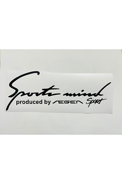 İŞCAN MOTOR Fiat Egea Sport Oto Sticker SİYAH / Egea Far Üstü Yazı Sticker