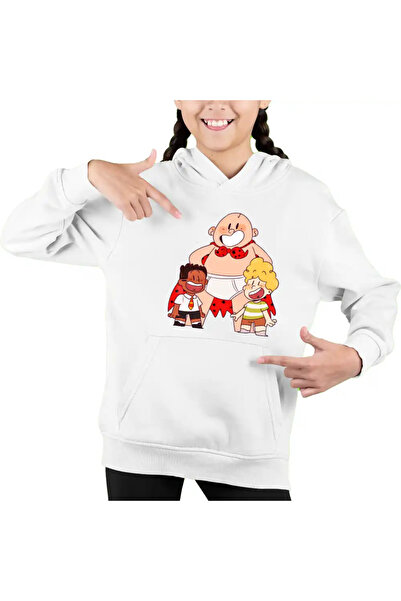 OEM Kids Girls Captain Underpants Sweatshirt The Adventures of Captain Underp...