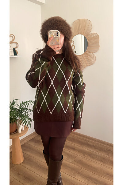 Nihanello Butik Baklava dilim kazak