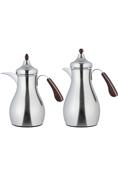 AZOZ MERCHLY Al Saif Gallery Sama Thermos Set, 0.7/1 Liter, 2 Pieces, Inner G...