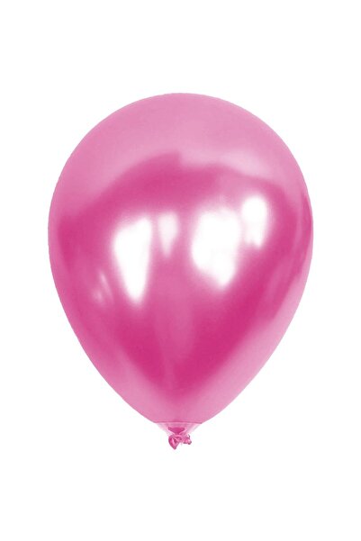 Bravo Helyuma Compatible Pink Metallic Balloon 12 Inch 100 Pieces Metallic Pi...