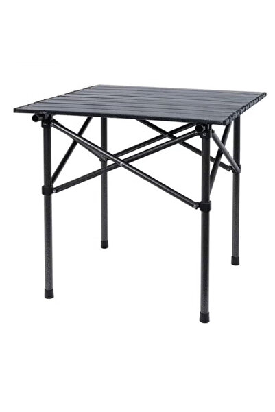 smart home Portable Folding Camping Table 53x51x50 cm Black – Versatile Picni...