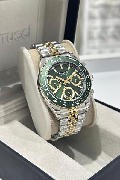 Ferrucci Çelik Kordon Su Geçirmez Garantili Erkek Kol Saati