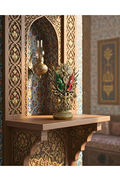 SUFİ TESBİH VE ESANS Kabartmalı Osmanlı Arması - Özel Tasarım Makam ve Ofis H...