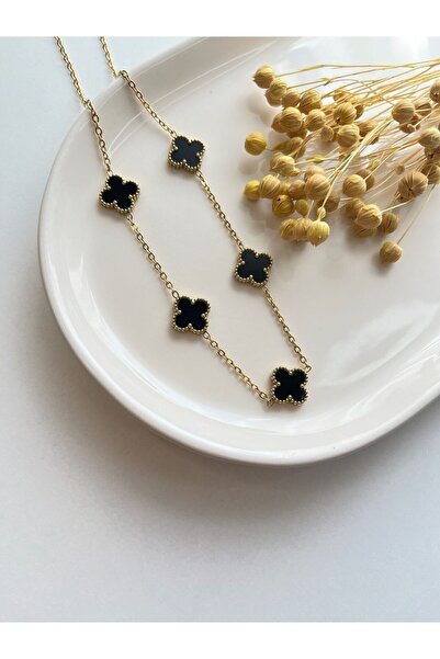 hand shey قلادة فولاذية |   316L فولاذ مقاوم للصدأ |   لون ذهبي |   مقاوم للماء