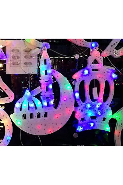 Toybox Moon Star Lamp, Ramadan Decorations 3D Moon Star Night Light For Home ...
