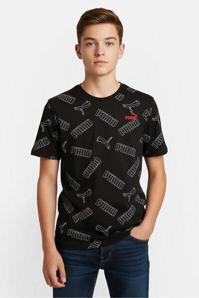 Puma Kids Boy Sportswear Fit Short Sleeve Outdoor T-Shirt, Multicolor