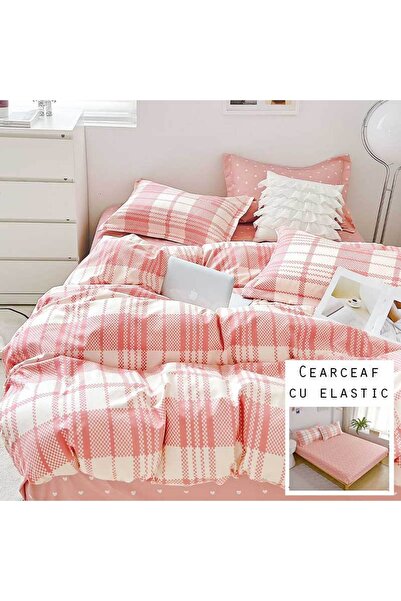 Patul Bed Linen 6 Pieces, Fine Cotton, Sulphur, Double Bed, 2 Persons, Fitted...