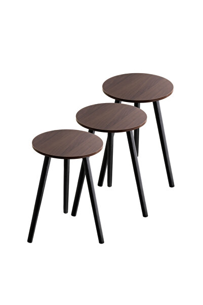 casa rosa Wooden Serving Coffee Tables Set Of 3 Pieces 33*50 cm