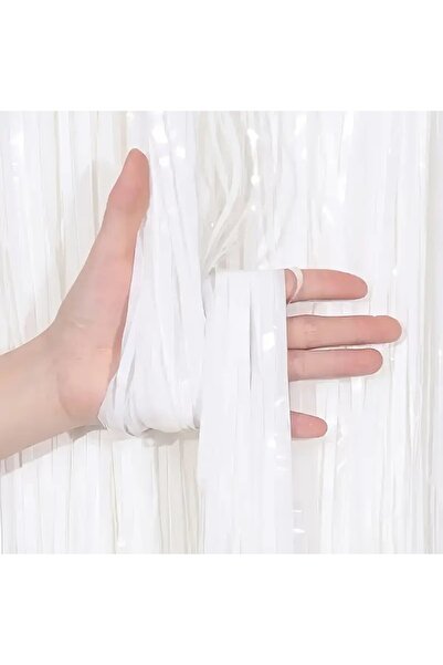 baloanepetrecere.ro White Foil Curtain 100x200 cm