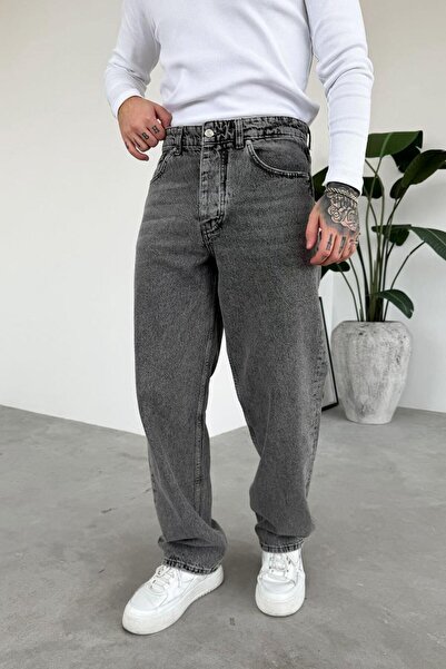 HAFKAGİYİM Textured Gray Soft Gradient Basic Regular Trousers