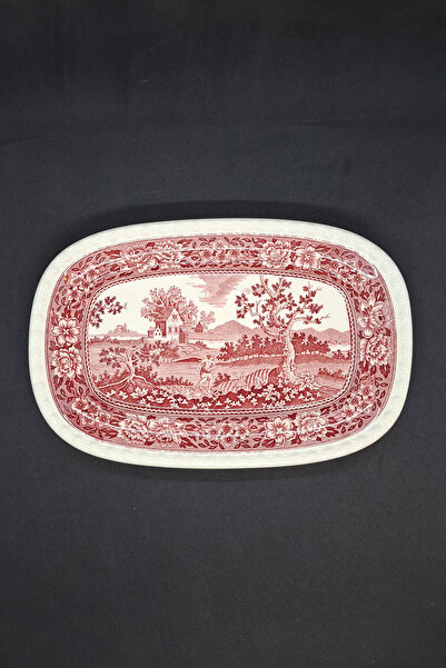 Villeroy & Boch طبق بورسلين روستيكانا على شكل قارب 26×17 سم