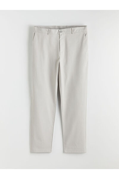 LC Waikiki Pantaloni pentru bărbați Dobby cu croială standard gri