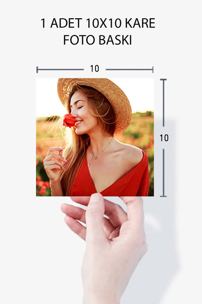 yhfoto 1 Adet 10x10 Fotoğraf Baskı - Kare Foto Baskı - Resim Baskı