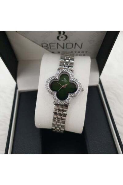 benon Women's Waterproof Watch with Green Dial