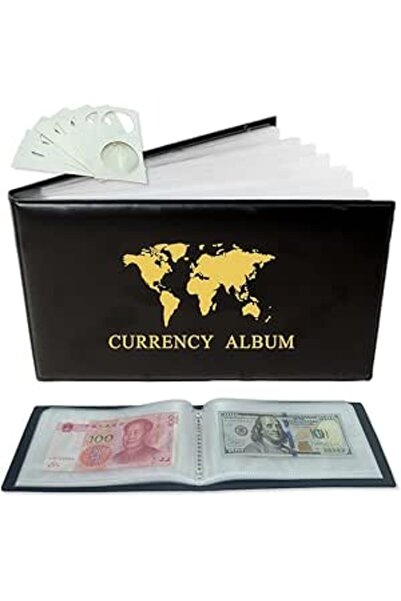 Generic Paper Money Album from Paper Money World Collection, 40 Pocket Holder...