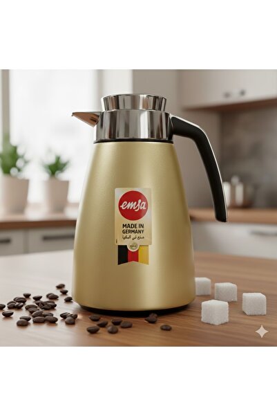 emsa Emza metal thermos, 1.5 liter capacity, genuine German made 🇩🇪✨