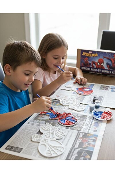 Üçüncü Boyut Baskı Dünyası Örümcek Kahraman Temalı 3D Boyama Seti – Boya ve F...