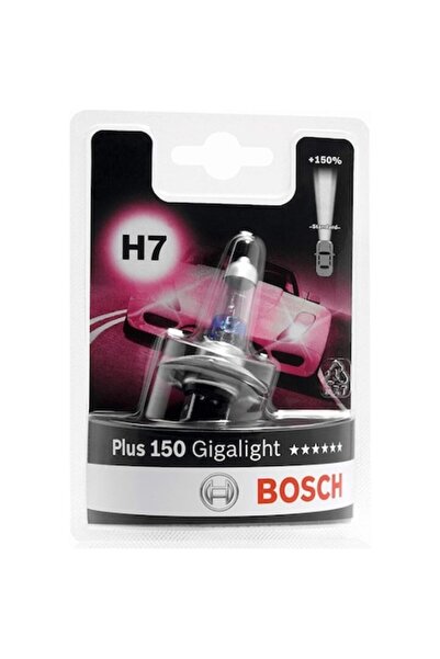 Bosch Bec halogen Gigalight Plus +150% lumină H7, 12V, 55W