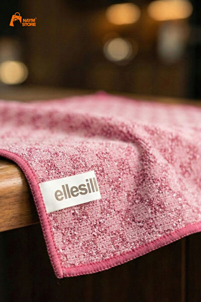 Naym Store İthal Ultrafiber Zor Kir Bezi, Ovma Bezi, Tezgah Bezi Pembe Renk B...