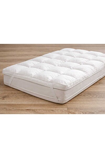 SOUB SLEEP وسادة سرير من ريش الديك الرومي 100%، طبقة علوية للمرتبة بسمك 7 سم