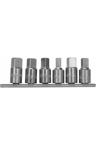 yato Set de 6 biți pentru golirea uleiului, cu acționare pătrată de 8-14 mm, ...