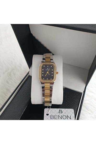 benon Women's Steel Watch with Zircon Stones